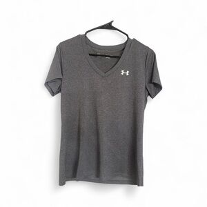 Under Armour Women's Charcoal V-Neck Tee